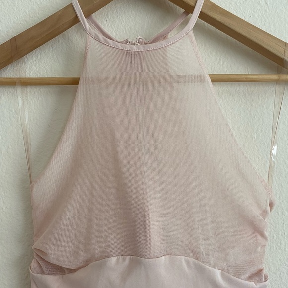 β¨House of CBβ¨ Aurelia Blush Halter Maxi Dress Size S - Picture 13 of 17